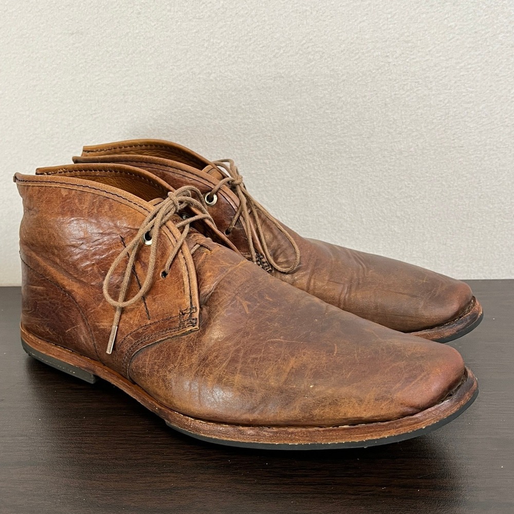 Timberland Mens Brown Leather Chukka Boots Lace Up Ankle Boots Size 9